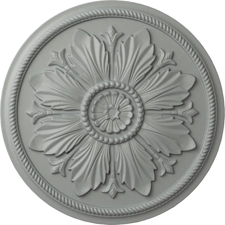 Ekena Millwork Kaya Ceiling Medallion (Fits Canopies up to 5 1/4"), 23 5/8"OD x 1 1/2"P, Primed White CM23KA